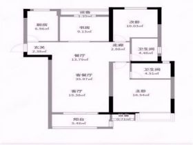 中海碧林湾 2室2厅2卫 108m&sup2;