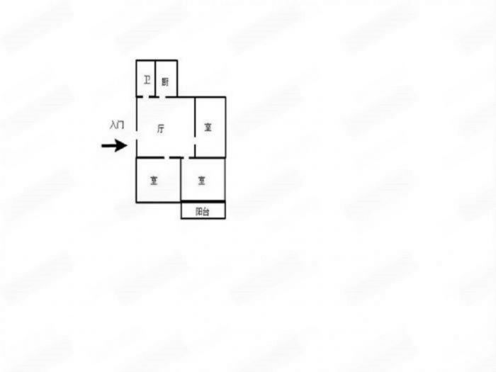 北濠桥东村 3室1厅1卫 82.69m&sup2;