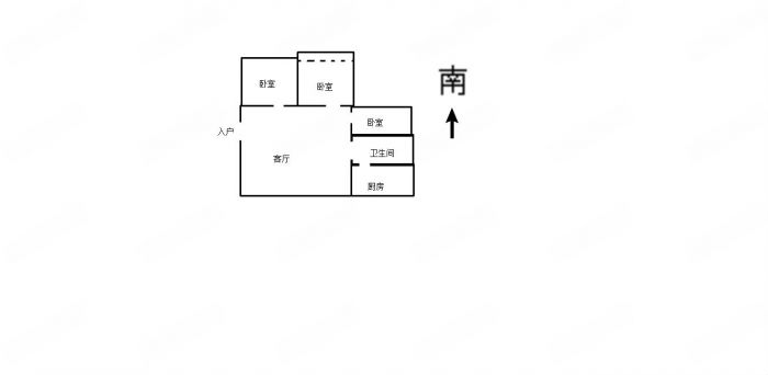南川园 3室1厅1卫 110m&sup2;