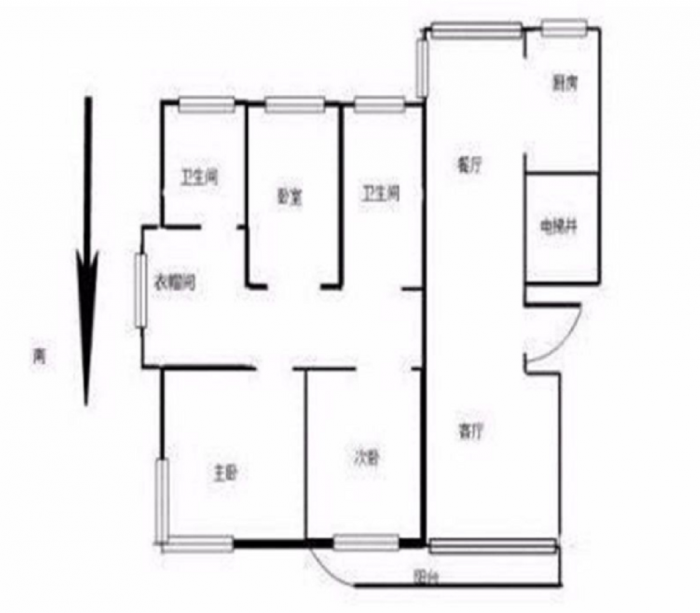 文景嘉苑 3室2厅2卫 167m&sup2;