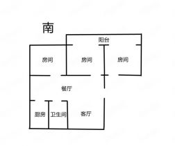 滨江花园 3室2厅1卫 126m&sup2;