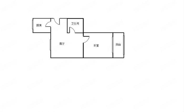 虹桥新村(朝霞路) 1室1厅1卫 45m&sup2;