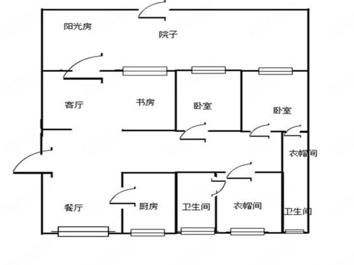优山美地花园 4室2厅2卫 166.07m²