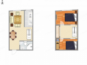 紫阳开心公寓 2室1厅1卫 102m&sup2;