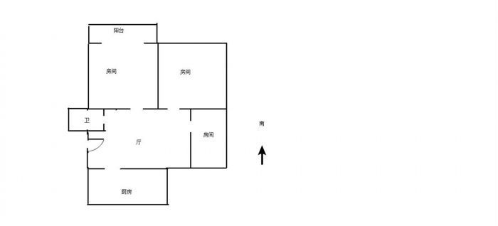 新建路新村(新建花苑) 3室1厅1卫 80.7m&sup2;