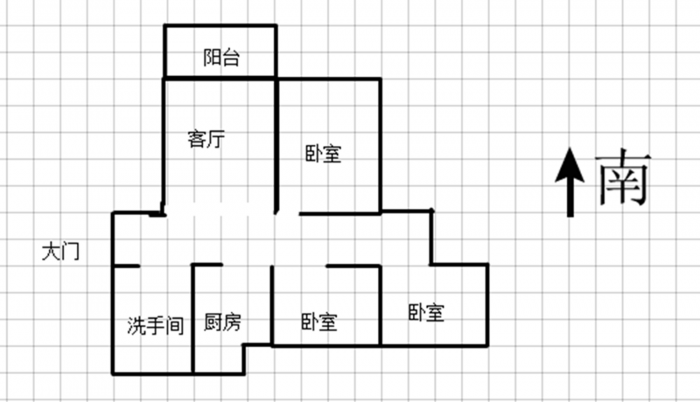 福景苑 3室2厅2卫 126m&sup2;