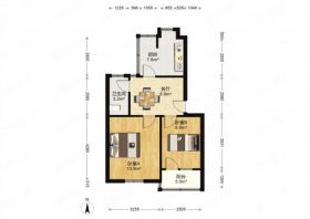 易家桥新村 2室1厅1卫 58m&sup2;