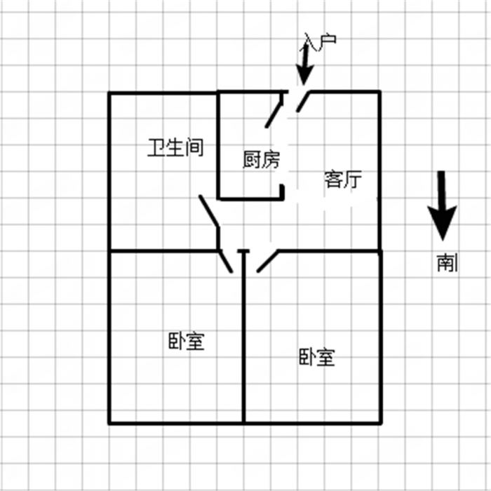 中南世纪花城二期 1室1厅1卫 67.63m&sup2;