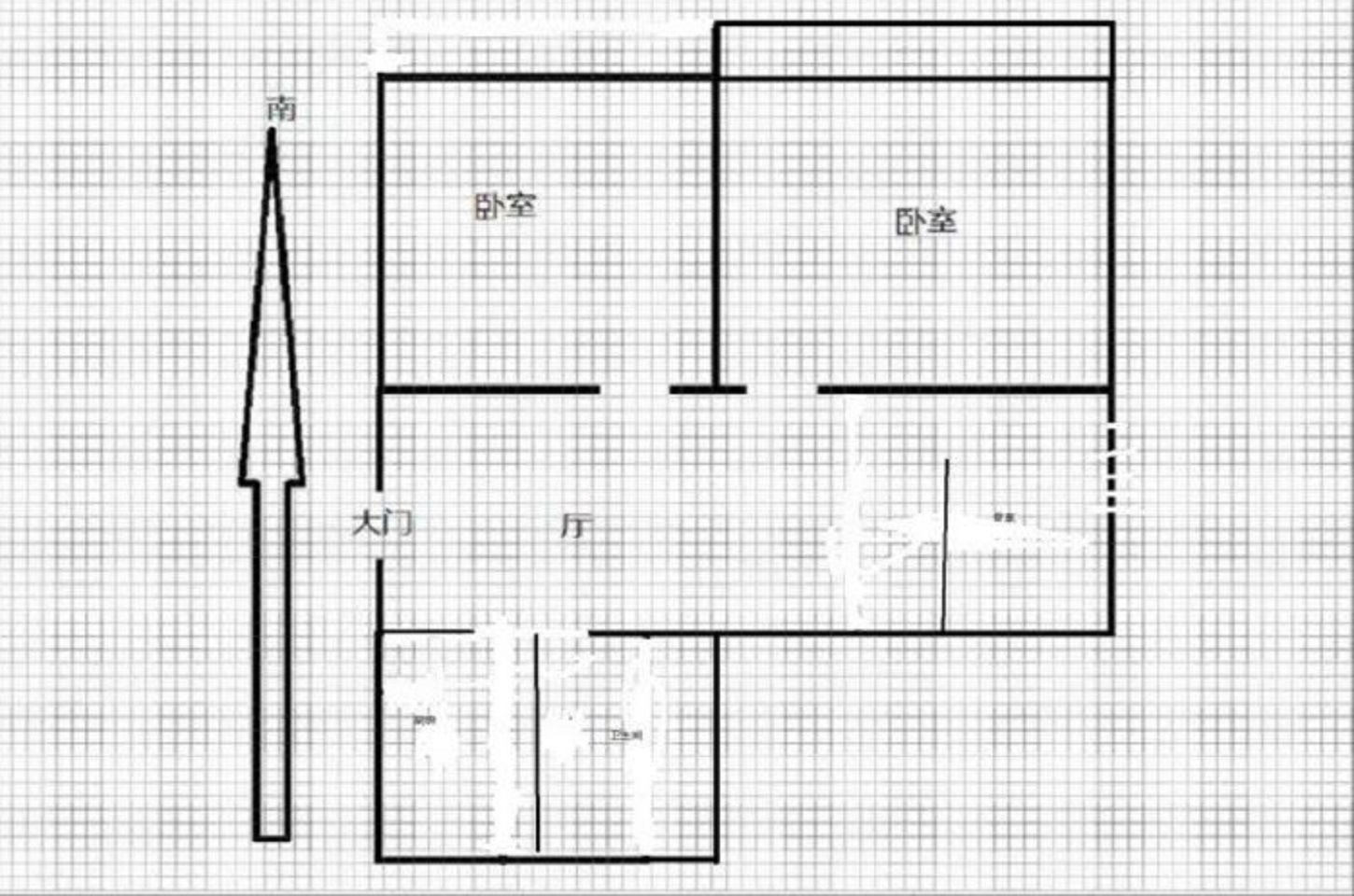 起凤园 3室1厅1卫 75m&sup2;