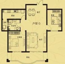 七星花园 3室厅卫 140m&sup2;