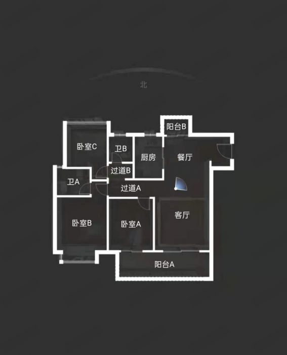 雍华府 3室2厅2卫 114m&sup2;