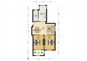 新华三村 2室2厅1卫 87m&sup2;