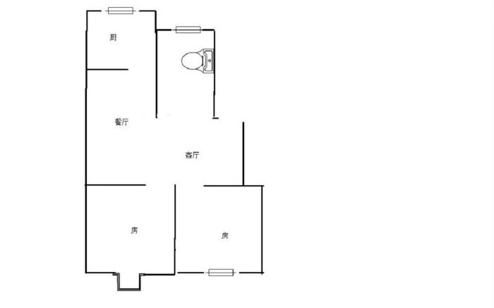 民心花园 2室2厅1卫 85m&sup2;