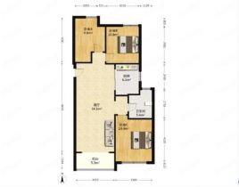 和融&bull;优山美地名邸 3室2厅1卫 114.07m&sup2;