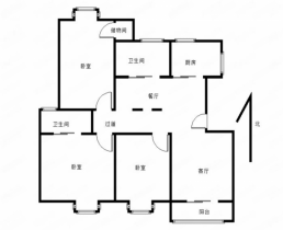 友谊家园 3室1厅1卫 156m&sup2;