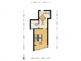 凤凰莱茵苑 1室1厅1卫 42m&sup2;