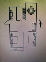 新城小区 2室2厅1卫 90m&sup2;