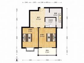 万象西园 2室1厅1卫 63m&sup2;