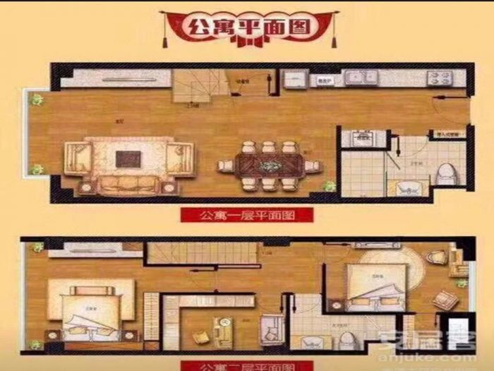 中国南通工业博览城 2室1厅1卫 60m&sup2;