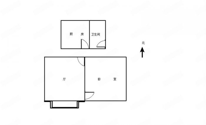 青年路新村 2室1厅1卫 49.5m&sup2;