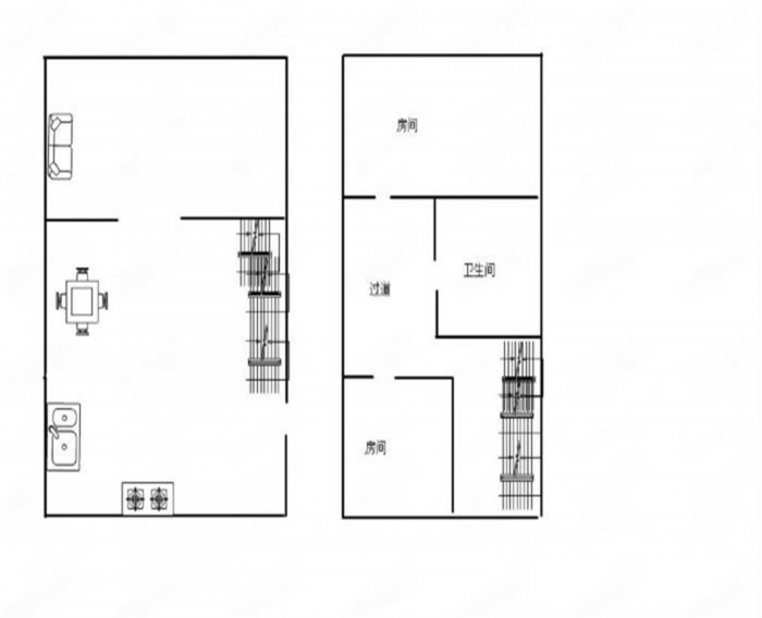 东景国际 2室2厅2卫 67m&sup2;
