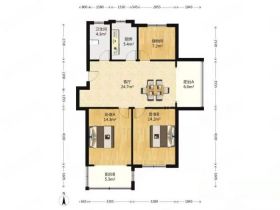 德民花苑 2室1厅1卫 90m&sup2;