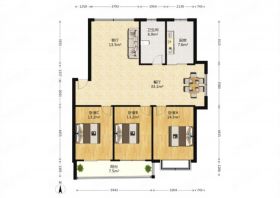 新城小区 1室厅卫 122m&sup2;