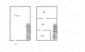 东景国际 2室1厅1卫 60m&sup2;