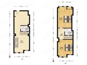 东景国际 2室2厅1卫 70m&sup2;