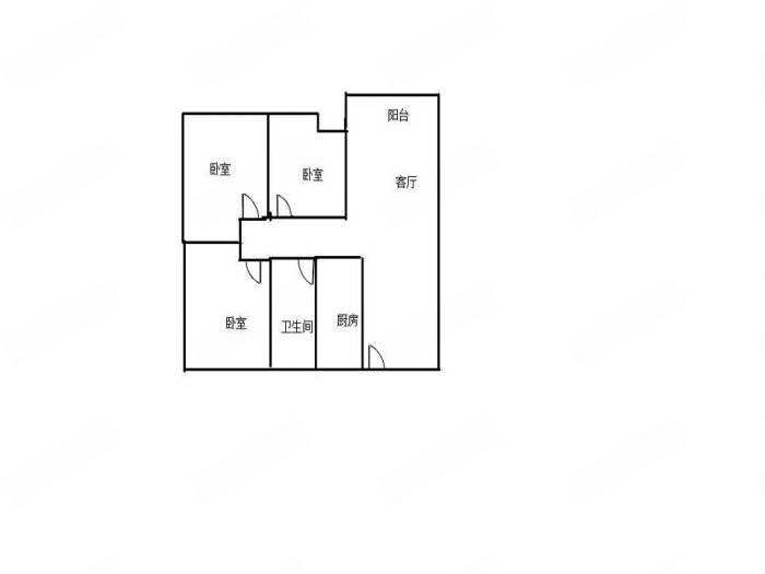 景瑞御府 3室2厅1卫 92.00m&sup2;