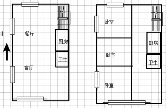 奥特莱斯 3室1厅2卫 50.43m&sup2;