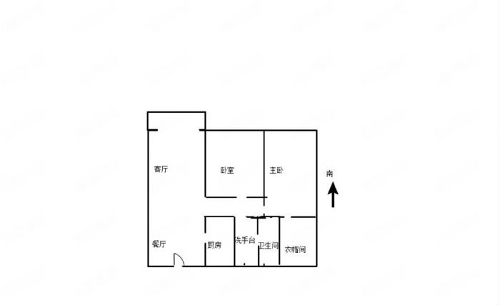 景华城 2室2厅1卫 100.00m&sup2;