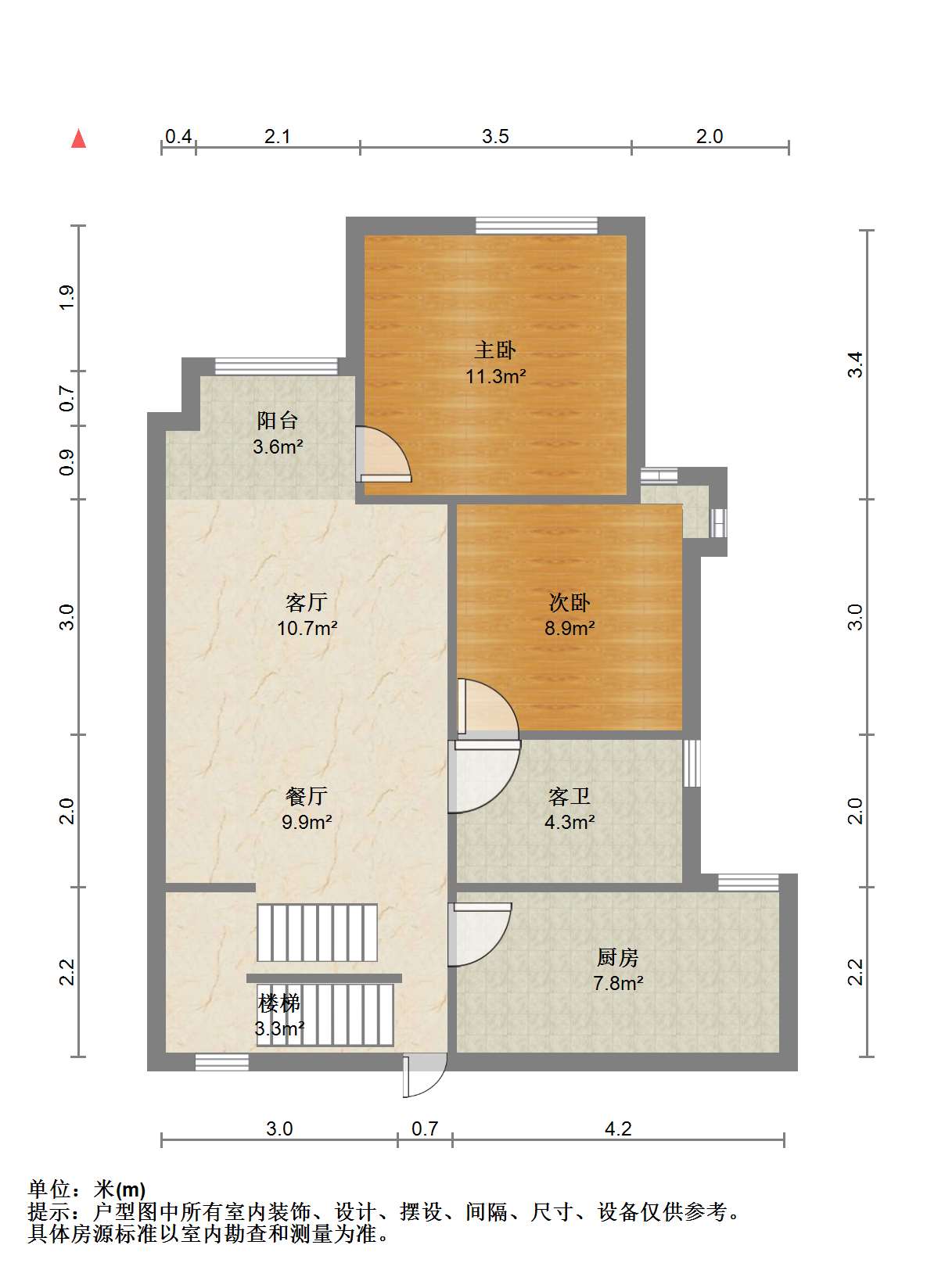 万通城 5室2厅2卫 122m&sup2;