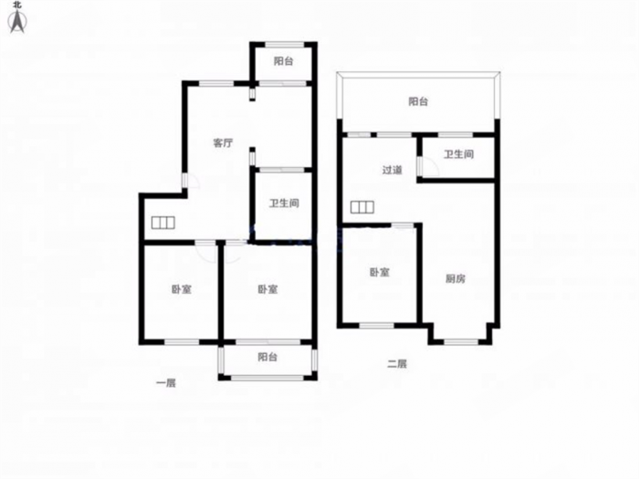 天都花苑 3室2厅2卫 90.00m&sup2;