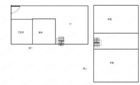 奥特莱斯 2室1厅1卫 53m&sup2;