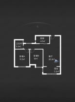 南辰濠郡 2室1厅1卫 92.04m&sup2;
