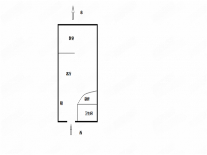 中南世纪城 1室1厅1卫 57m&sup2;