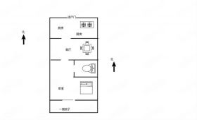 易家桥新村 1室1厅1卫 37m&sup2;