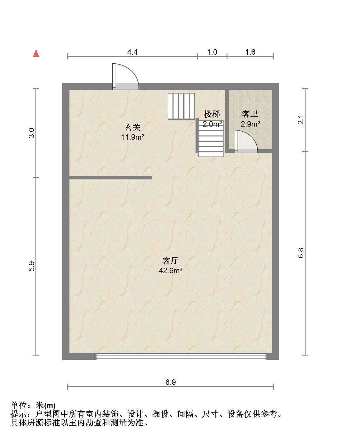 太阳鑫城 4室1厅1卫 87.83m&sup2;