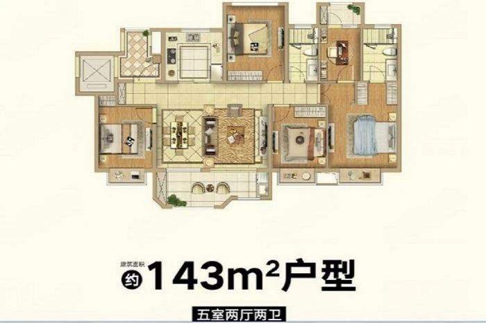 佳期漫 3室2厅2卫 144.01m&sup2;