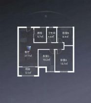 景瑞御府 3室2厅1卫 93m&sup2;