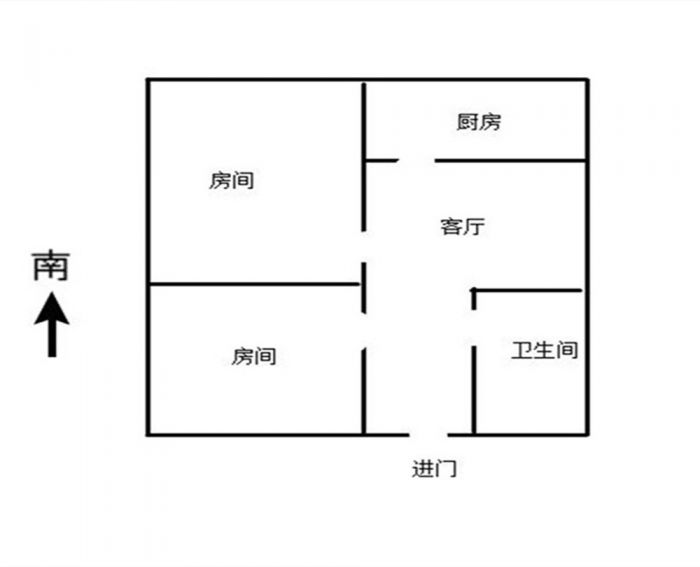 涌鑫八达通广场 2室1厅1卫 56m&sup2;