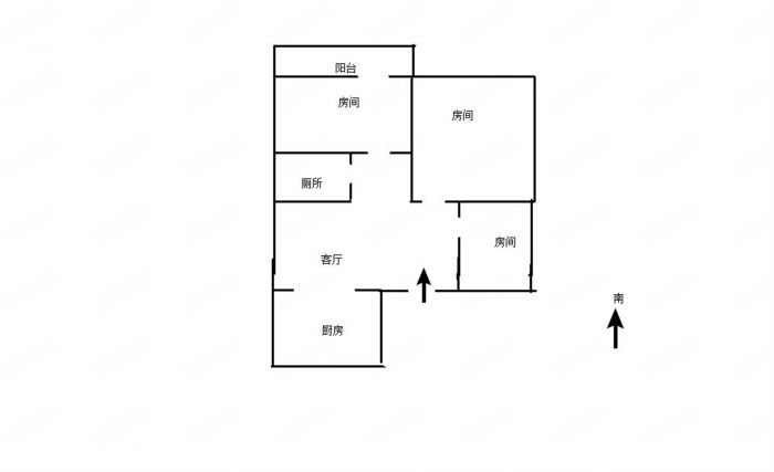 易家桥新村 2室1厅1卫 70m&sup2;