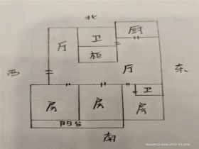 北濠顺遂楼 3室2厅2卫 150m&sup2;