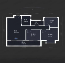 时光漫城 3室2厅1卫 113m&sup2;