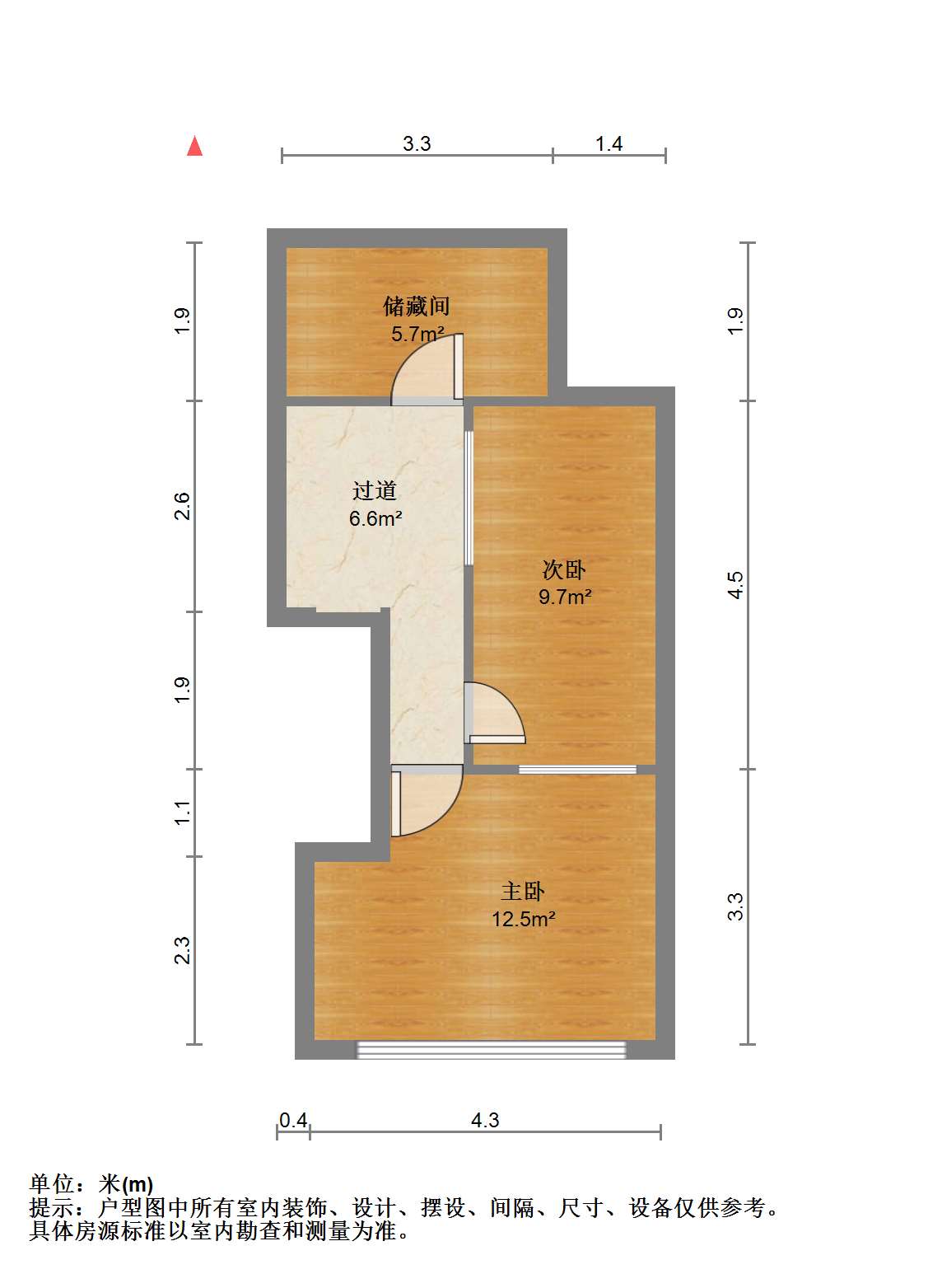 金海岸国际广场 2室2厅2卫 100.00m&sup2;