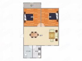 望江楼小区 2室1厅1卫 68.7m&sup2;