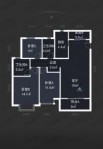 恒大悦珑湾 3室2厅2卫 120.00m&sup2;