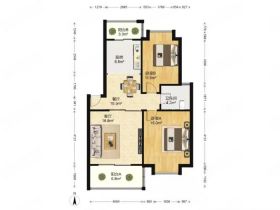 中南俪园 2室2厅1卫 83.3m&sup2;
