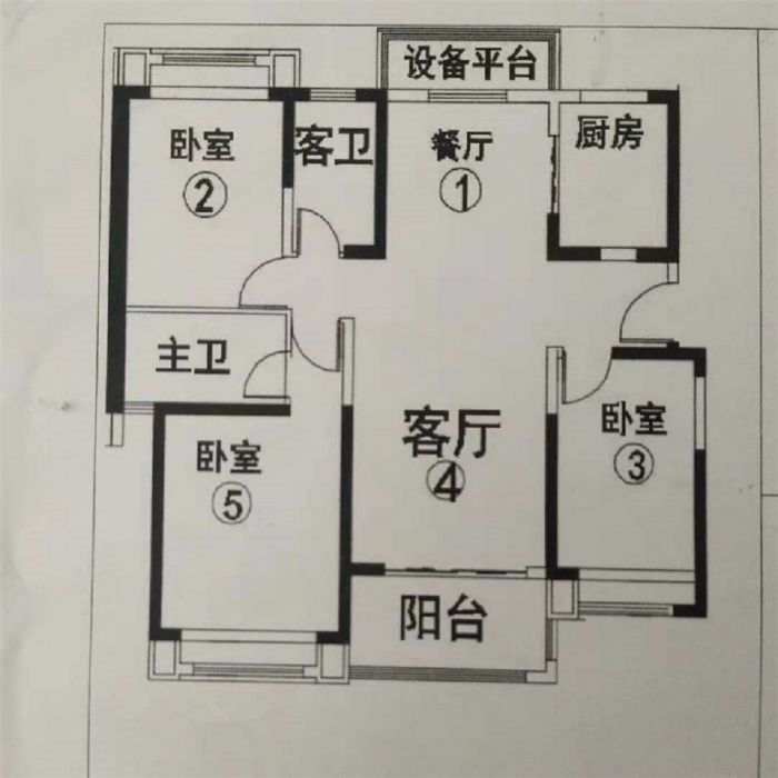 南通雅居乐花园 3室2厅2卫 116m&sup2;